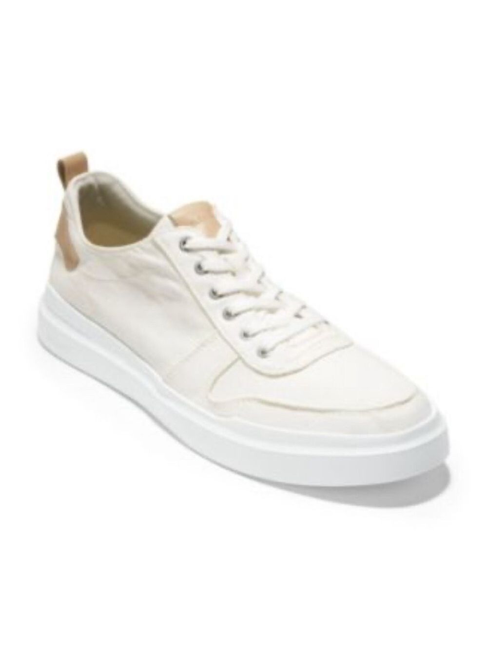 Cole Haan GrandPro rally court canvas White and Tan Sneakers size 10.5